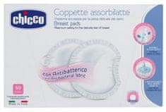 Chicco tampóny do podprsenky 60 ks antibakteriálne