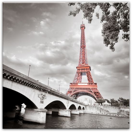 TORO Obraz 58 x 58 cm, Eiffelova veža