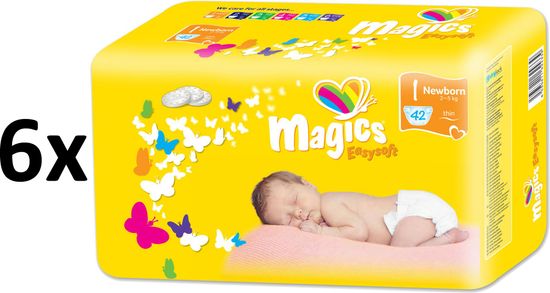 Magics Easysoft Newborn 1 Megapack (2-5 kg) 252 ks (6x42 ks)