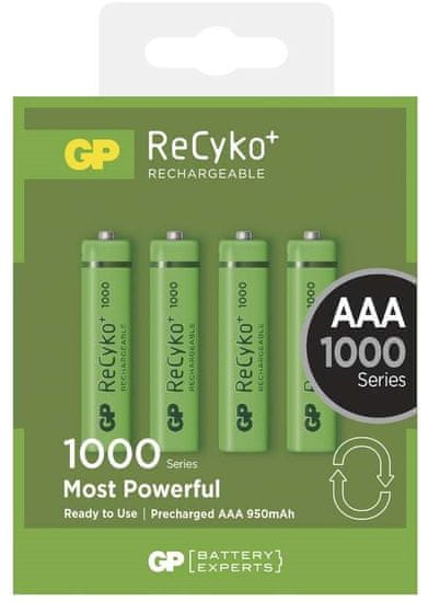 GP Nabíjacie batérie GP ReCyko+ 1000 (AAA), 4 ks