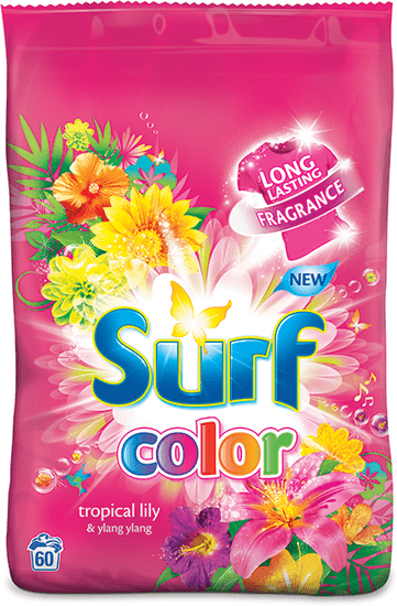 Surf Color prášok Tropical Lily & Ylang Ylang, 60 praní
