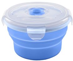Nuvita Skladacia silikónová miska 230 ml, Blue