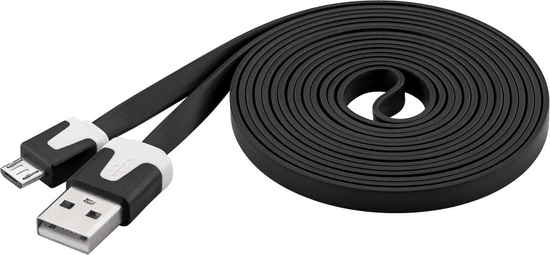 PremiumCord Micro-USB kabel (2.0; 2m), čierna