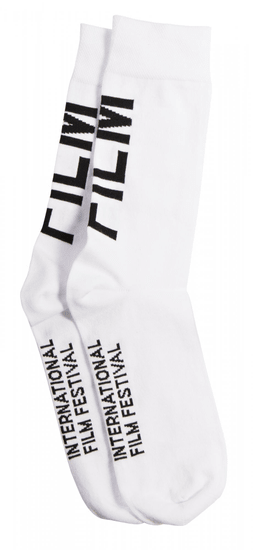 MFF Karlovy Vary unisex biele ponožky