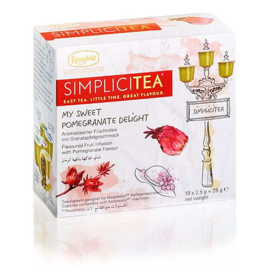 Ronnefeldt Simplicitea Sweet Pomegranate Delight 10 kapslí
