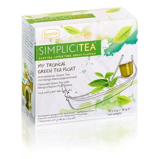 Ronnefeldt Simplicitea Tropical Green Tea Float 10 kapsúl