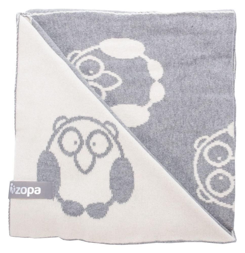 ZOPA Detská deka Little Owl, Grey