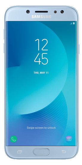 SAMSUNG Galaxy J7, 2017, J730, Dual SIM, strieborno-modrý