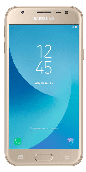 SAMSUNG Galaxy J3 Duos, J330, Dual SIM, zlatý