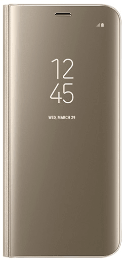 SAMSUNG Flip kryt Clear View (Samsung Galaxy S8), zlatá