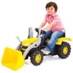 DOLU Veľký šliapací traktor s rýpadlom - žltý