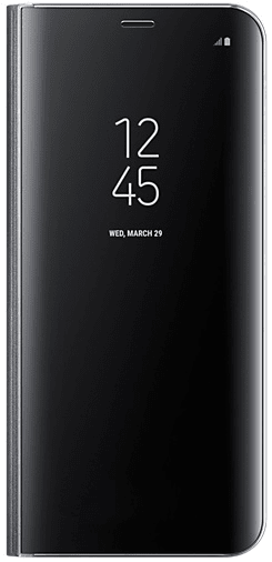 SAMSUNG Kryt Clear View Standing Cover (Samsung Galaxy S8 Plus), čierna
