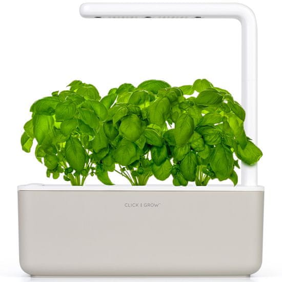 Click and Grow inteligentný kvetináč na pestovanie byliniek, zeleniny, kvetov a stromov - Smart Garden 3, béžová
