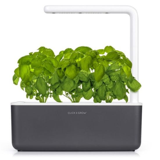 Click and Grow inteligentný kvetináč na pestovanie byliniek, zeleniny, kvetov a stromov - Smart Garden 3, sivá
