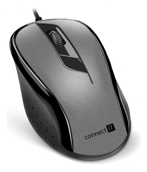 Connect IT optická myš, šedá (CMO-1200-GY)