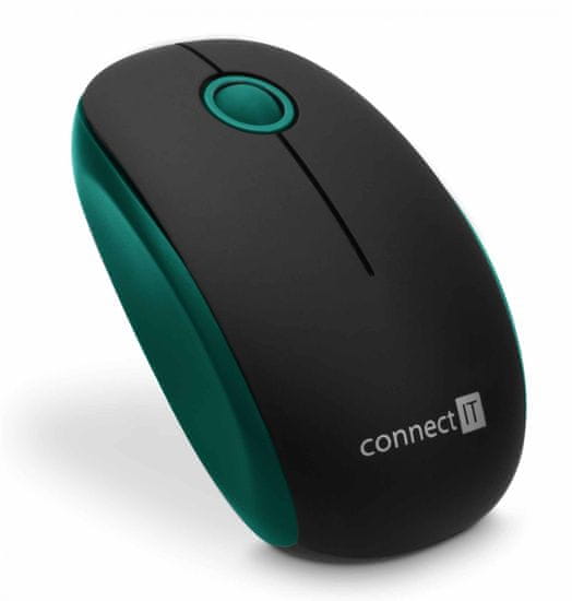 Connect IT bezdrôtová optická myš, zelená (CMO-1500-GR)