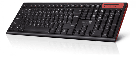 Connect IT Multimediálna bezdrôtová klávesnica (CKB-3000-CS) - zánovné