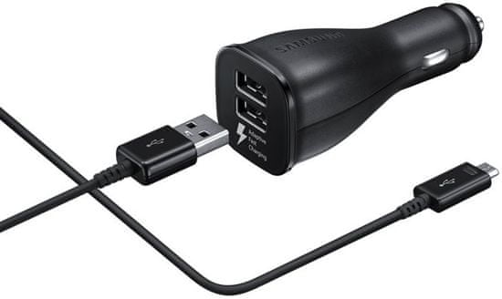 SAMSUNG Autonabíjačka + dátový kábel (USB-C), čierna EP-LN920CBEGWW