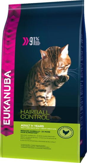 Eukanuba Cat Adult Hairball Control Chicken 4 Kg