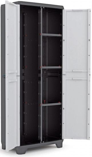 Kis Policová skriňa Linear Utility cabinet (009726BKGLCBS)