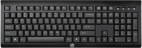 HP K2500 bezdrôtová klávesnica, čierna (E5E78AA)