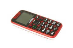 Evolveo EasyPhone s nabíjacím stojanom, červený