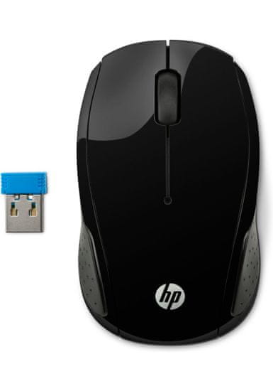 HP 200 bezdrôtová myš, čierna (X6W31AA)