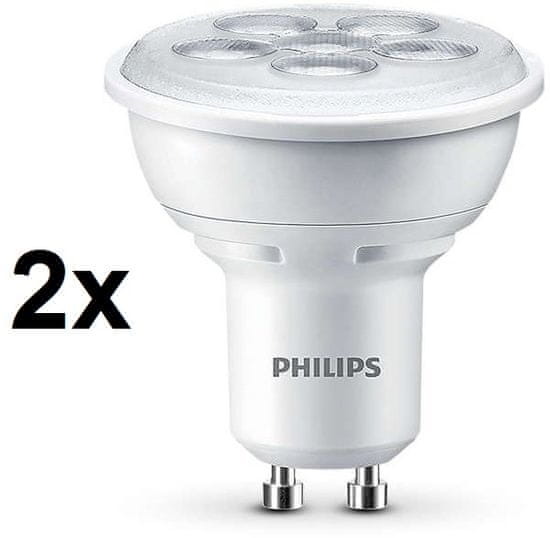 Philips LED bodová 4,5 W teplá biela, 2 ks