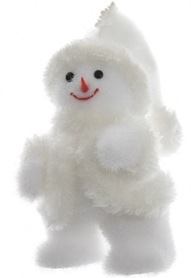 Kaemingk Vianočná ozdoba snehuliak biely 17 cm
