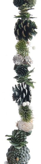 Kaemingk Prírodná girlanda zelené šišky 150 cm