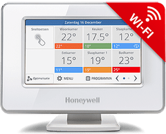 Honeywell Evohome Starter Set 3 CZ, Evohome Touch WiFi + 3x termohlavice + BDR91, +5% ErP 8