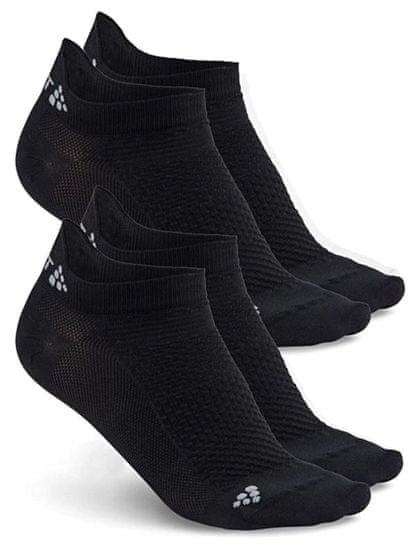 Craft Ponožky Shaftless 2-pack , Čierna