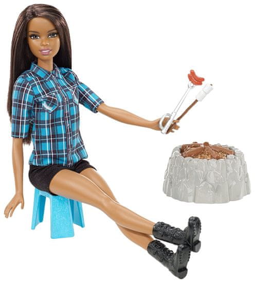 Mattel Barbie Bábika pri ohni brunetka