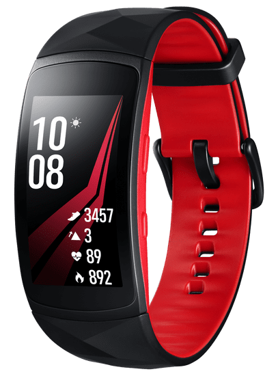 SAMSUNG Gear Fit2 Pro, červený