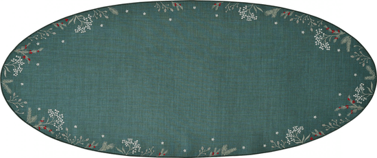Sander dekoratívny obrus Winter Joy 28x58 cm, zelená