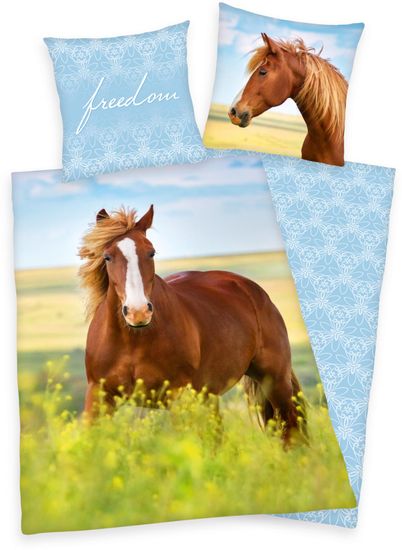 Herding Bavlnené obliečky Horse Freedom 140x200/70x90