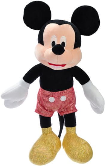 Mikro hračky Mickey Mouse trblietavý plyšový 40cm