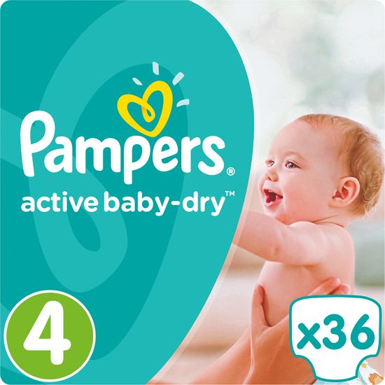 Pampers Active Baby-dry 4 Maxi 36 ks 7-14 kg