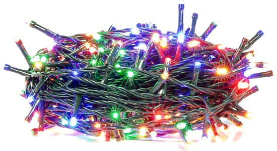 Retlux Vianočná reťaz 100 LED časovač multicolor