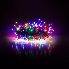 Retlux Vianočná reťaz 150LED časovač multicolor