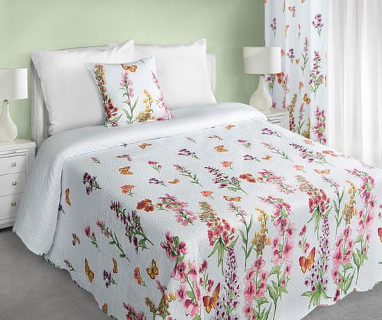 My Best Home Prikrývka na posteľ Romace kvety, 220x240 cm
