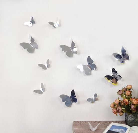 Walplus Zrkadlové motýle 3D WS1013