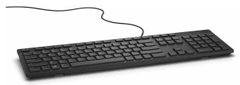 DELL KB-216 česká multimediálna klávesnica, čierna (580-ADGP)