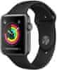 Apple Watch Series 3 GPS, 42mm Space Grey Aluminium Case with Black Sport Band (MTF32CN/A)