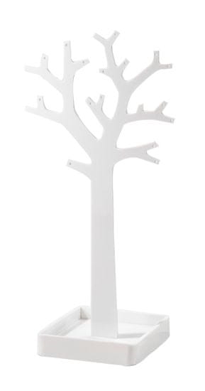 Compactor Stojan na šperky v tvare stromu, biely