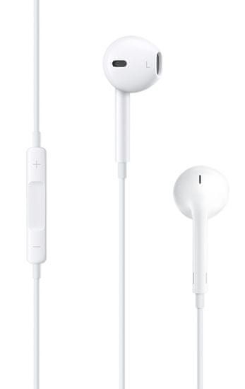 Apple EarPods s 3 slúchadlá s mikrofónom 5 mm slúchadlovým konektorom (MNHF2ZM/A) - zánovné