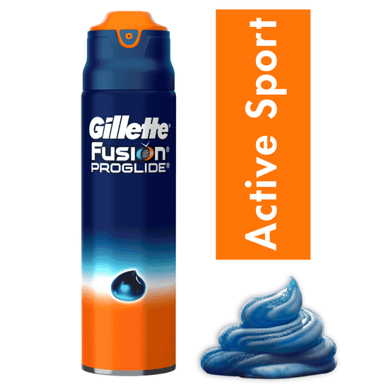 Gillette Fusion ProGlide gél Sensitive Active Sport 170 ml