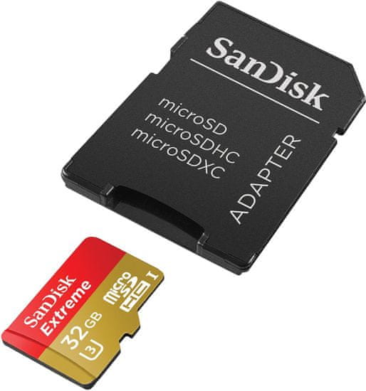 SanDisk microSDHC Extreme 32GB (SDSQXAF-032G-GN6AA) + SD adaptér