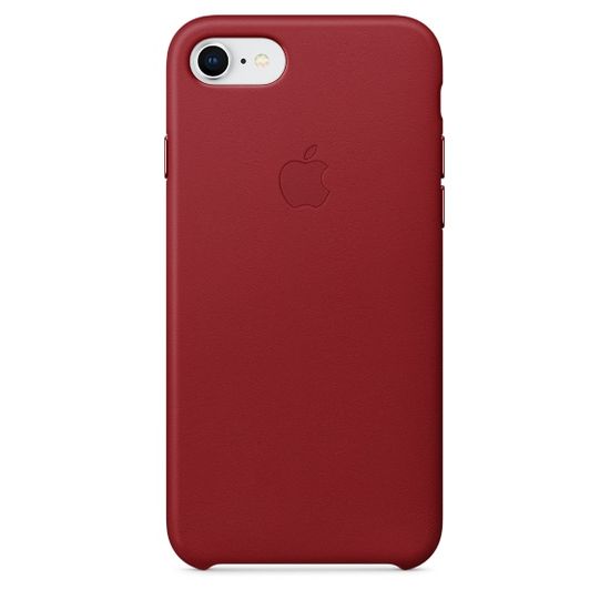 Apple Kožený kryt, Apple iPhone 8/7/SE 2020, MQHA2ZM/A, red