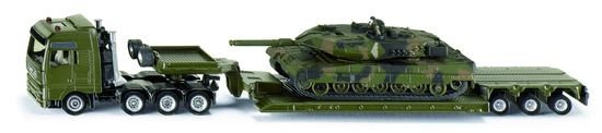 SIKU Super - Ťažký transportér prepravujúci tank, 1:87